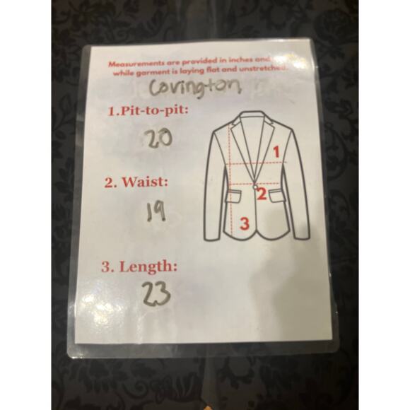 Covington Black Floral Flocked Velvet Blazer Jacket Size Large whimsigoth formal - Picture 11 of 12